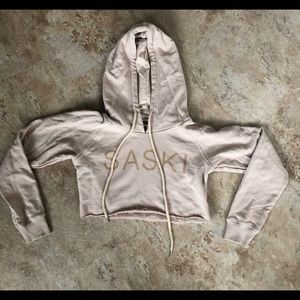 SASKI collection crop hoodie